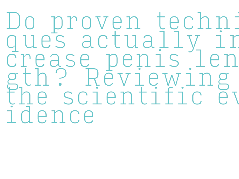 penile traction device efficacy