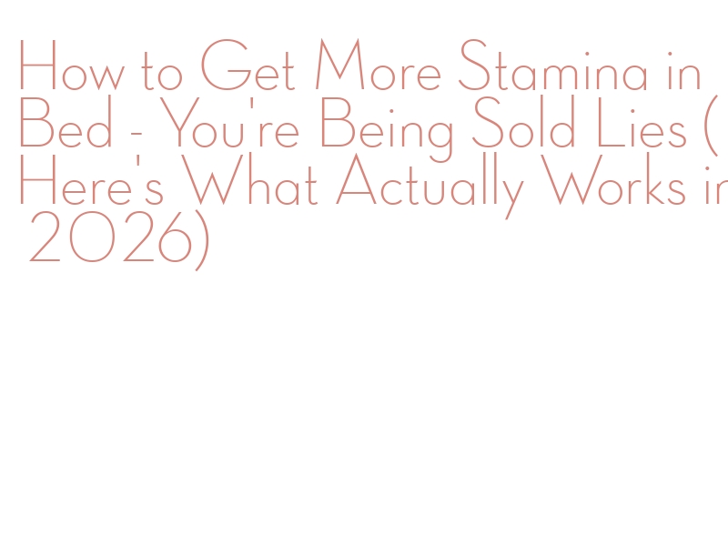 best natural stamina pills 2026