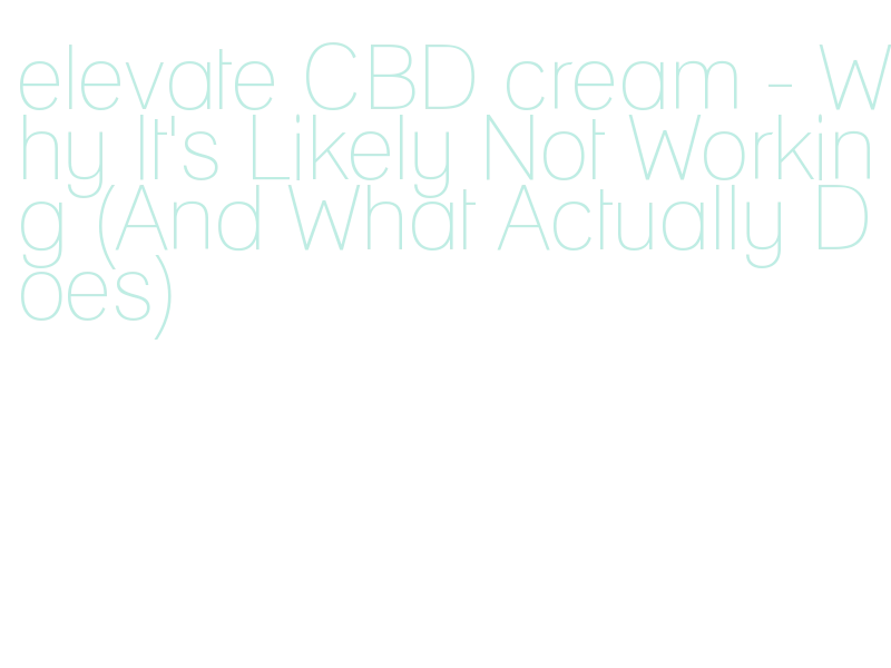 best CBD cream with high absorption