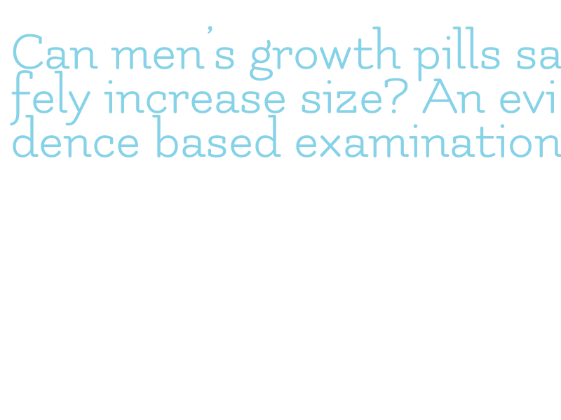 age effect on male growth pills