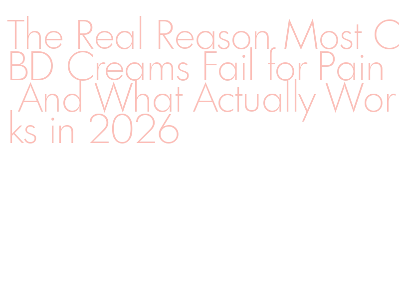 best CBD cream for pain relief