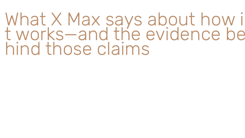 male enhancement supplement evidence