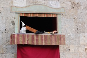 Burattini al mercatino biologico