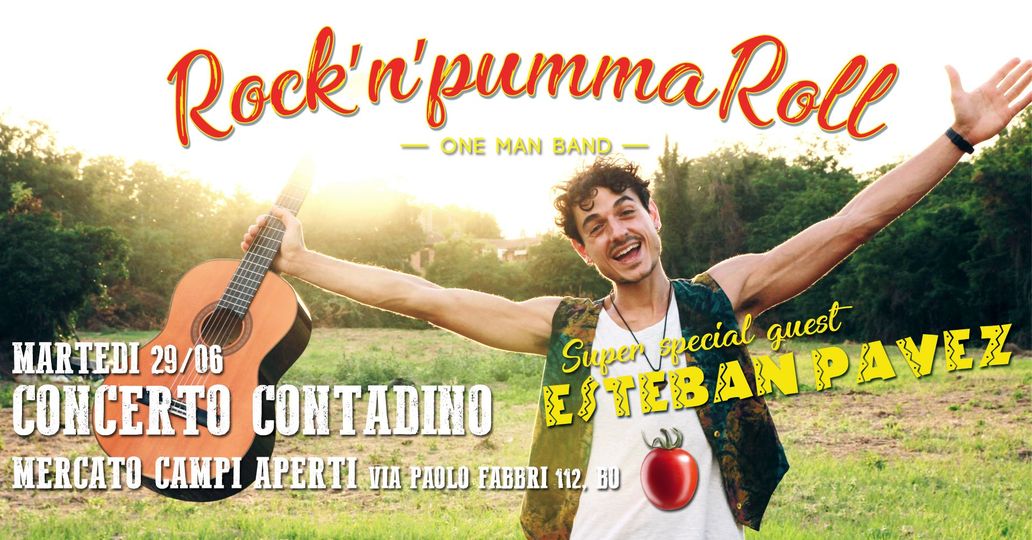 martedì 29 giugno concertone al mercato di Paolo Fabbri (Cirenaica) con Rock’n’pummaRoll!