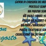 Chiusure Mercati in agosto