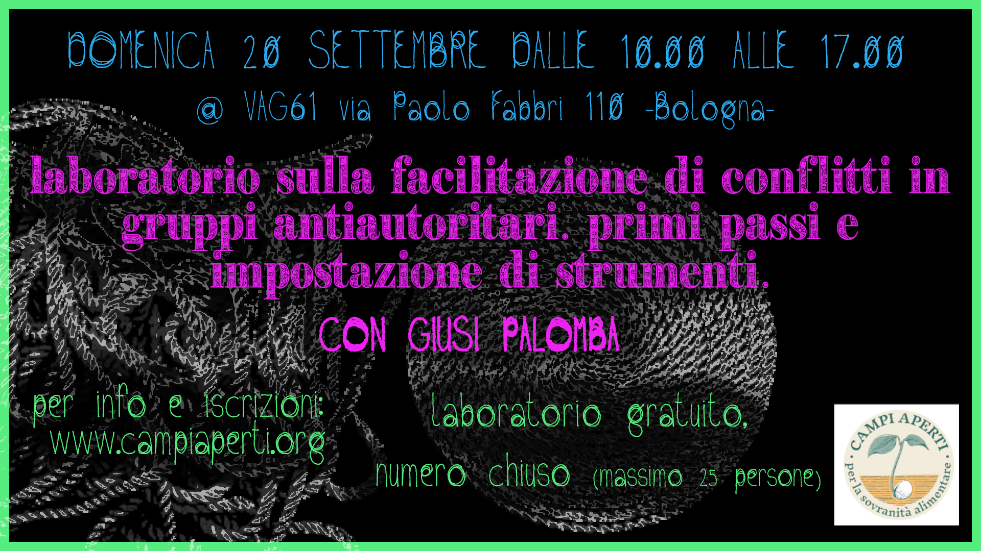 LAB 20 settembre: Mediazione dei conflitti in gruppi intenzionali con Giusi Palomba.