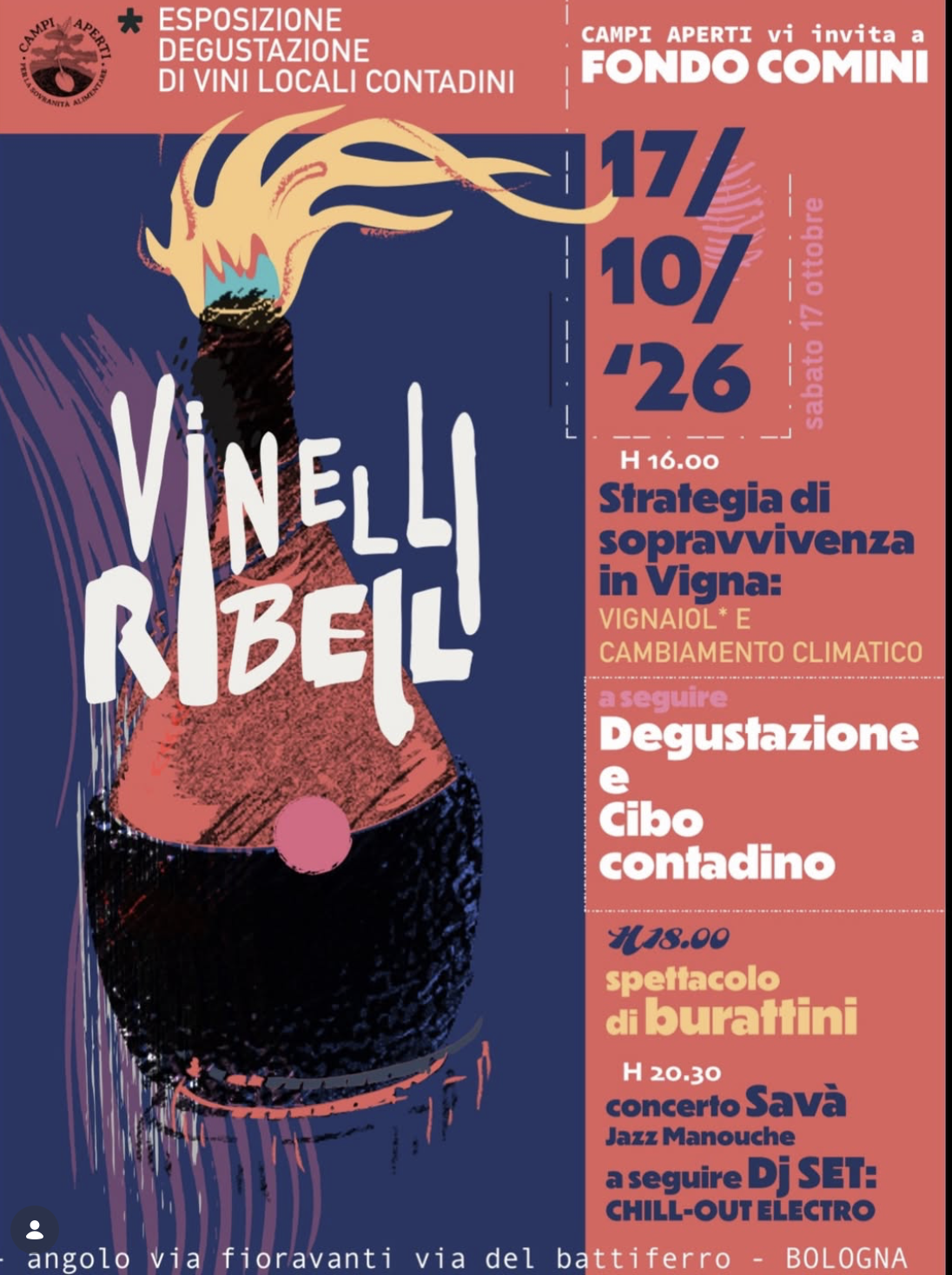 SEMPRE PIÙ VINELLI, SEMPRE PIÙ RIBELLI! 🍷 sabato 17 ottobre