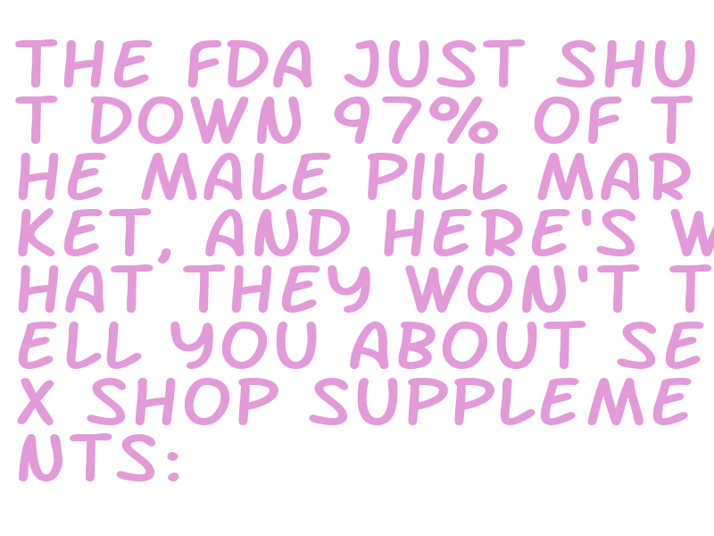 Male enhancement pills sex shop