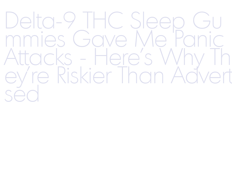 hemp-derived THC sleep aid